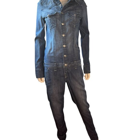 True Religion Denim Jumpsuit - Picture 1 of 4